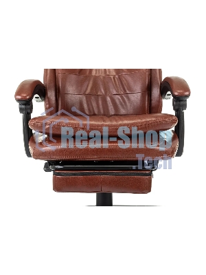 Кресло Бюрократ T-9950MSG-F/BROWN-PU коричневый, экокожа