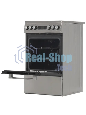 Плита электрическая Beko FSM57300GX черный, конфорок 4 шт, духовка 55 л, 50 см x 85 см x 60 см