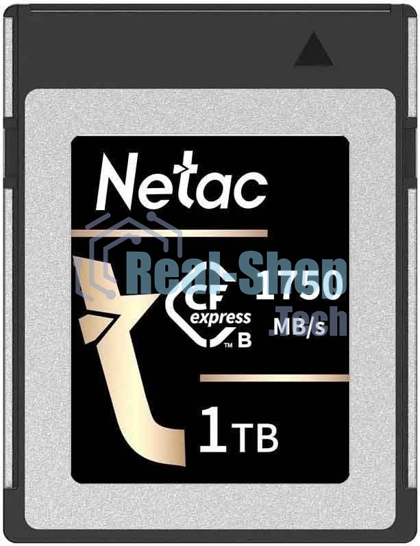 Флеш карта CFexpress 1Tb Netac CF2000 NT02CF2000-001T-S PCIe Gen 3x2 Type B cards, up to 1750MB/1650MB/