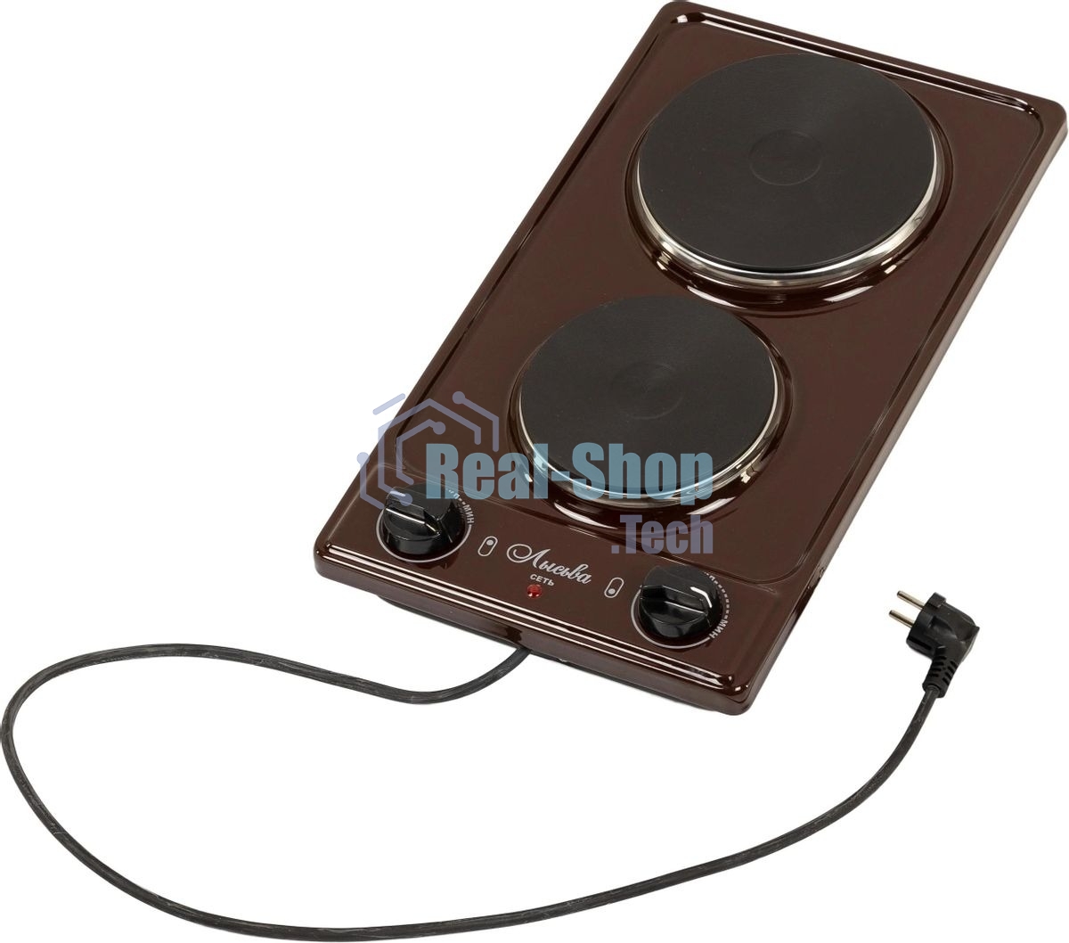 Плита настольная электрическая Лысьва ЭПБ 22 коричневый (настольная)