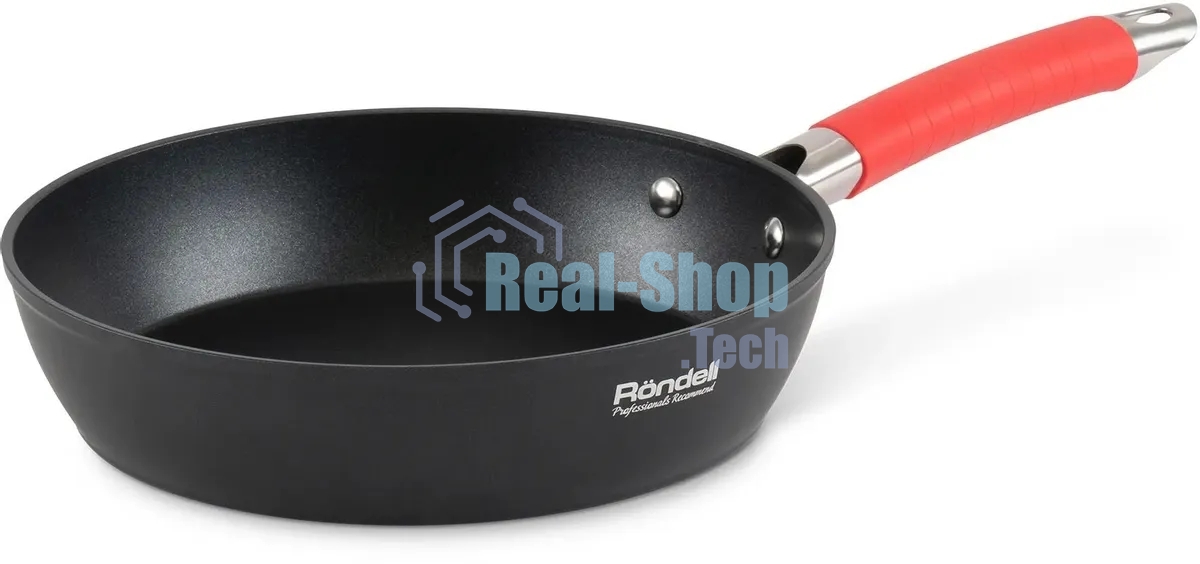 Сковорода Rondell Passion RDA-1930 круглая 24 см, покрытие: Xylan Plus ручка несъемная (без крышки) черный