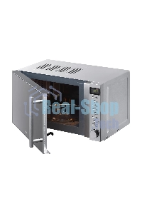 Микроволновая печь BBK 20MWG-733T/BS-M серебристый, 20 л, 700 Вт, поворотный тактовый механизм, кнопки