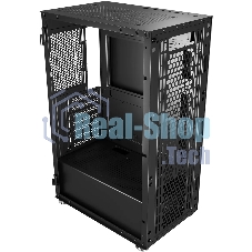 Компьютерный корпус Bloody BD-CC114 черный без БП ATX 8x120мм 1xUSB 2.0 1xUSB 3.0 audio bott PSU