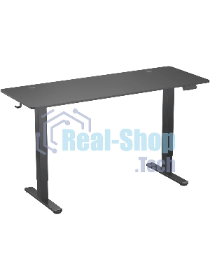 Стол компьютерный Cactus CS-EDL-BBK черный, столешница ДСП, каркас черный