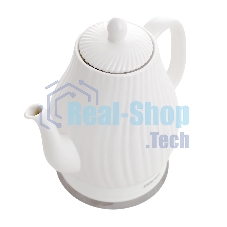 Чайник электрический Centek CT-0064 2.0л, 2150W, супербелая керамика, рельефный корпус