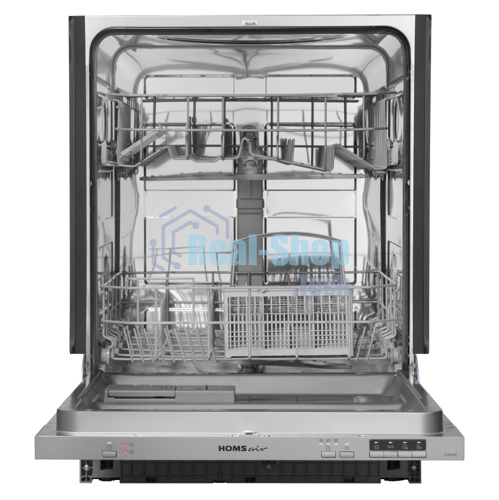 Встраиваемая посудомоечная машина HOMSair DW64E, серебристый, 59.8 см, 12 компл., 49 дБ, класс A++