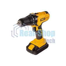 Дрель-шуруповерт Denzel CDL-IB-18-02, 18 В, 1,5 Ач, 40 Нм, щеточный