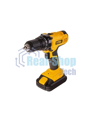 Дрель-шуруповерт Denzel CDL-IB-18-02, 18 В, 1,5 Ач, 40 Нм, щеточный