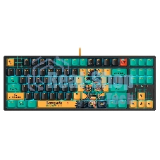Клавиатура A4Tech Bloody AT87 Renegade проводная USB черный/зеленый