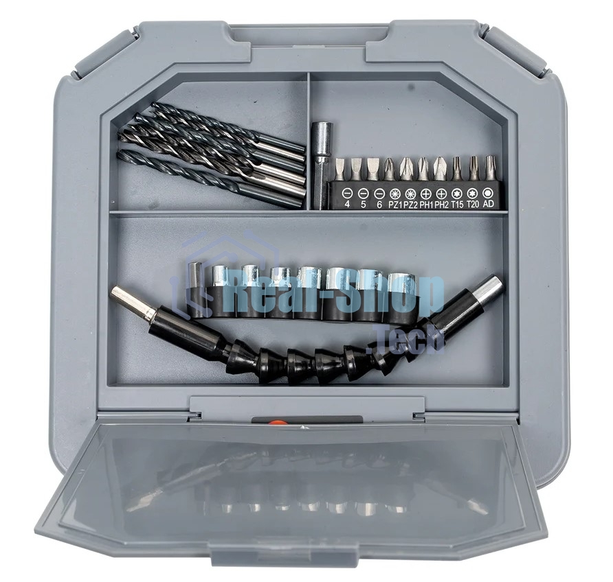 Дрель-шуруповерт аккумуляторная Edon UAD-16BL, 16,8В, 2 АКБ, Кейс