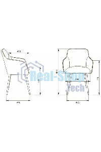 Кресло офисное Бюрократ CH-380F серая жемчужина Italia 26, зигзаг, на ножках металл