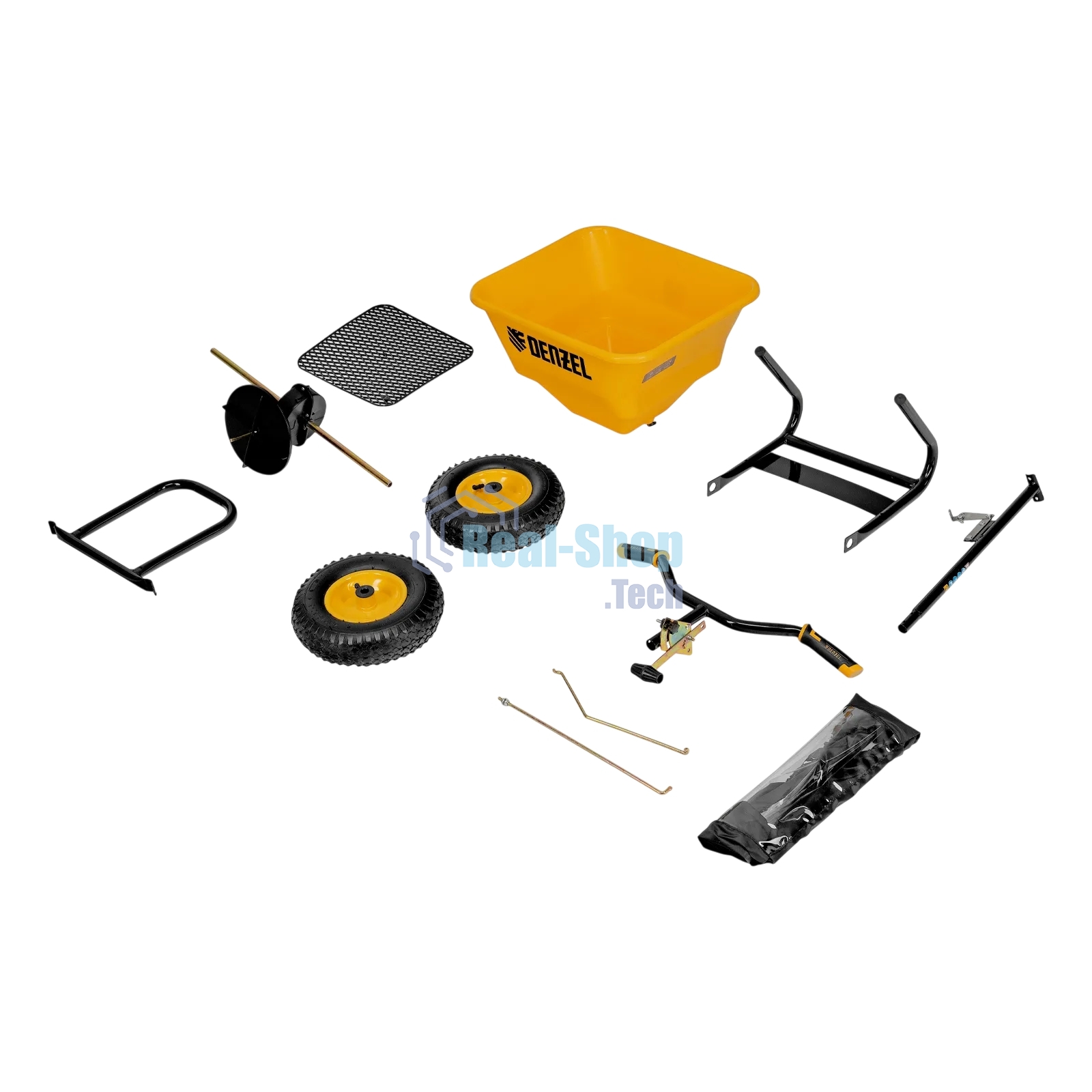 Механическая сеялка на колесах Denzel 45 л