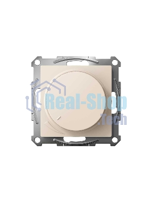 Светорегулятор (диммер) SE AtlasDesign беж, повор-нажим, LED, RC, 400 Вт, мех.