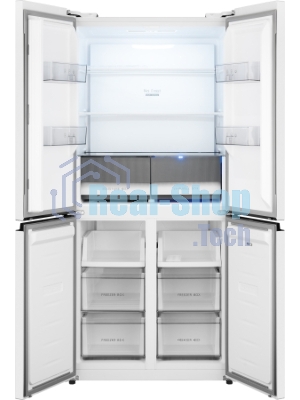 Холодильник Weissgauff WCD 450 W NoFrost Inverter белый трехкамерный 287/163л морозилка снизу, No Frost, Side by Side