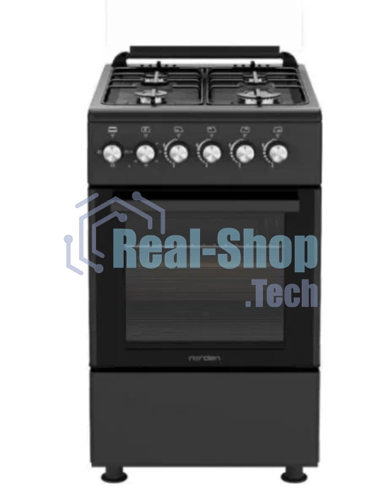 Плита комбинированная NORDEN FF6406GAZD Черный матовый