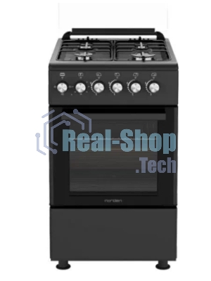 Плита комбинированная NORDEN FF6406GAZD Черный матовый