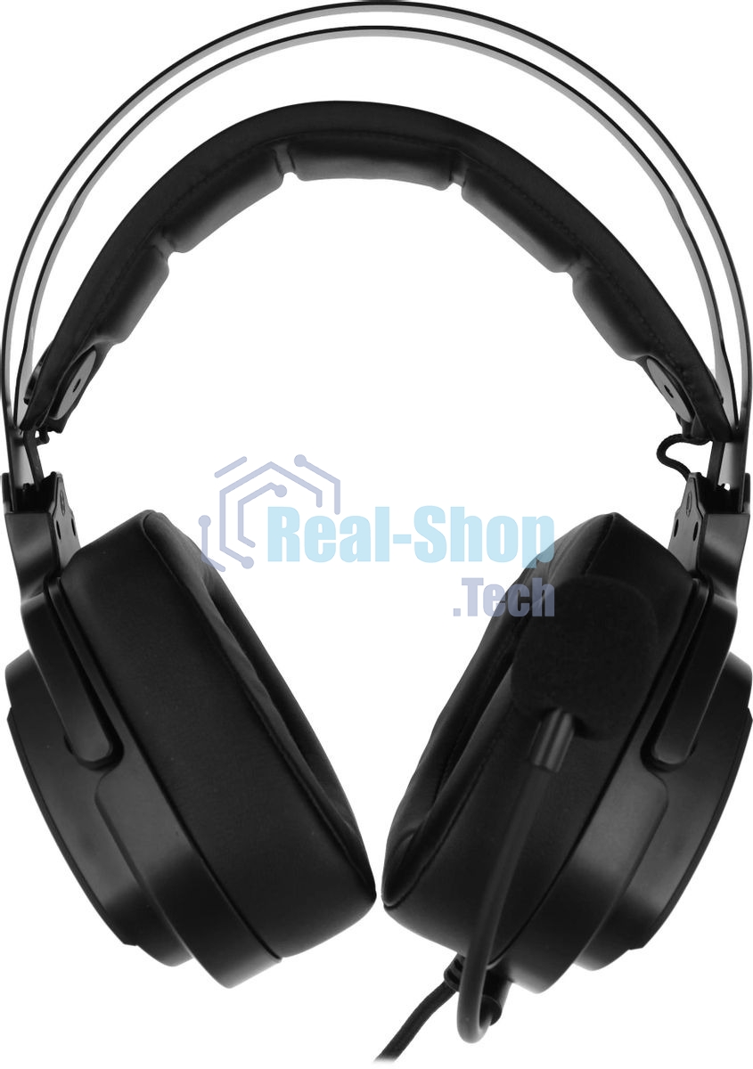 Гарнитура проводная с микрофоном A4Tech Bloody G570 черный/серый 2м мониторные USB оголовье (G570 USB/BLACK + GREY)