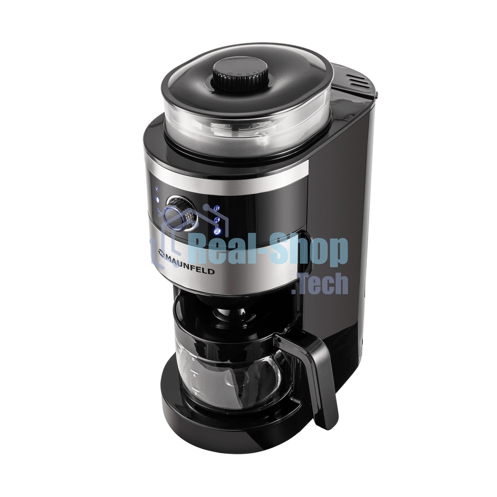 Кофеварка капельная Maunfeld MF-731BK черный, исп. кофе - зерновой/молотый, 0.83 л, 820 Вт.
