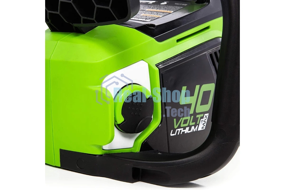 Цепная пила аккумуляторная (2005707UA) GreenWorks GD40CS15, 40V, 35 см, бесщеточная, 1,5 КВТ, с АКБ 2АЧ и ЗУ