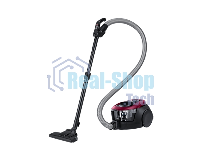 Пылесос Samsung VC18M31A0HP бордовый/черный, 380/1800 Вт, уборка сухая, пылесборник контейнер 2 л