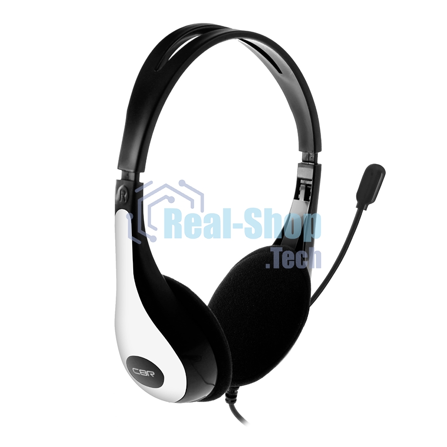 Гарнитура проводная игровая CBR CHP 353M White проводная стерео, микрофон с шумоподавл., накл. наушники, USB, кнопка выкл. микрофона, регул. громк., регул. оголовья, длина каб. 2 м, цвет черный-белый