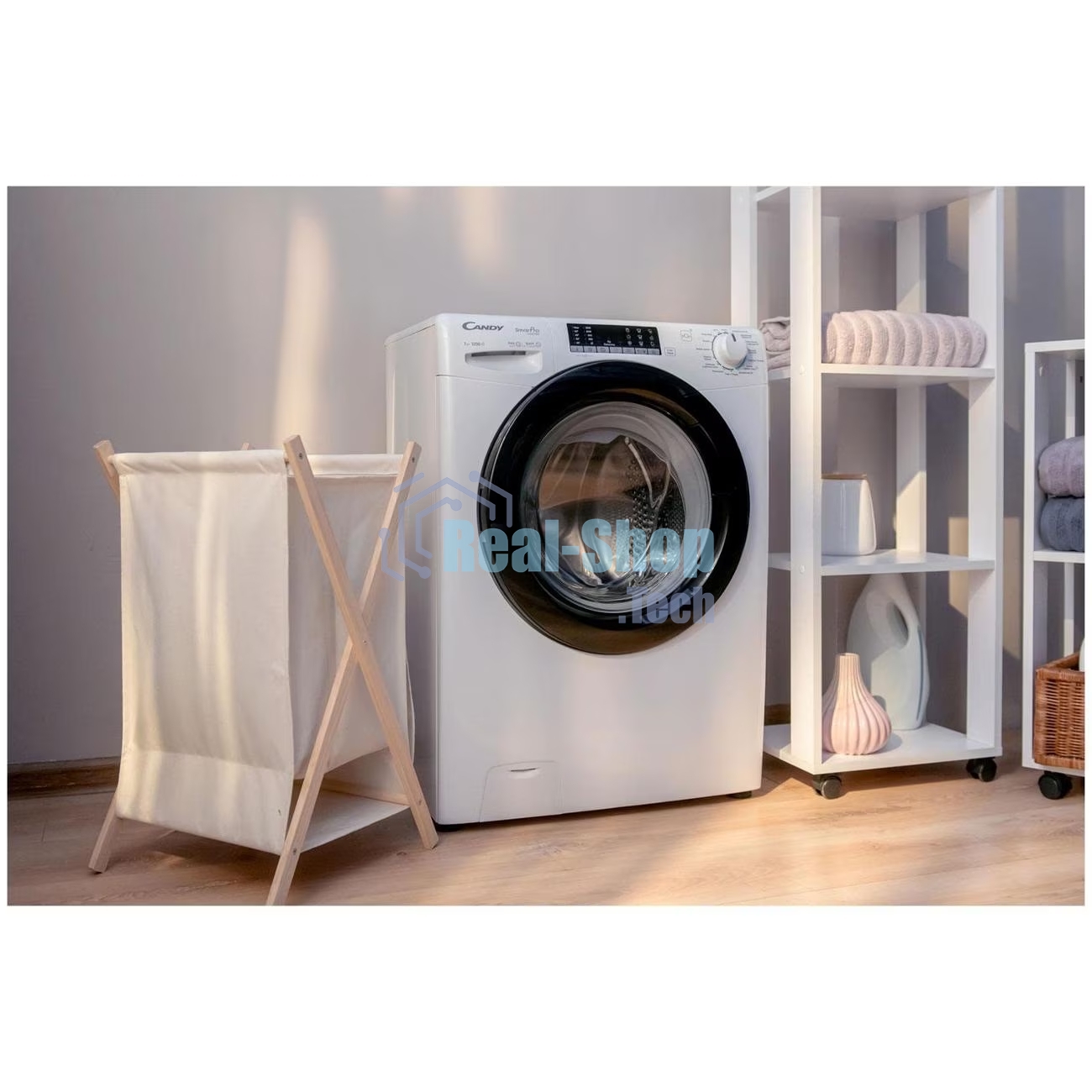 Стиральная машина Candy Smart Pro Inverter CSO4 276TWMB-07 белый, загрузка фронтальная 7 кг, 1200 об/мин., класс: А