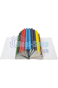 Бумага цветная Silwerhof одност. 16л. 8цв. A4 Монстрики 50г/м2 обл.бум.офсет скрепка