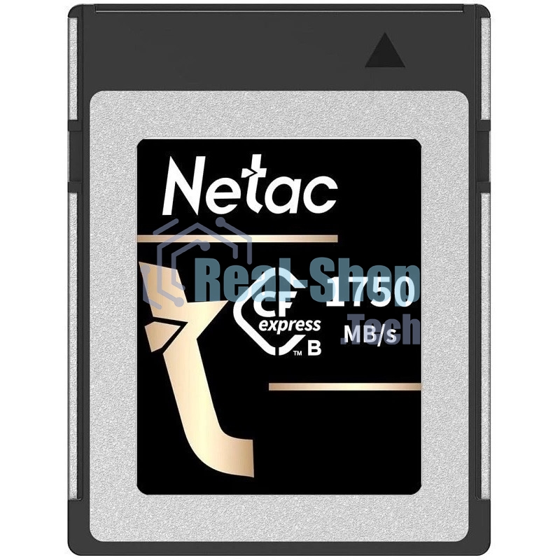 Флеш карта CFexpress 512Gb Netac CF2000 NT02CF2000-512G-S PCIe Gen 3x2 Type B cards, up to 1750MB/1650MB/