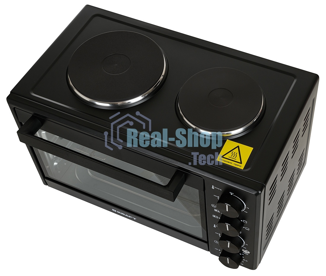 Мини-печь Kraft KFC-MOHP 380 HBL 38 л, 1600 Вт, черный