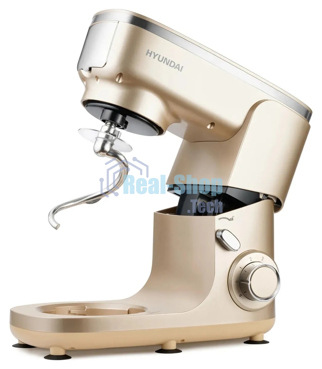 Кухонная машина Hyundai HYM-S7451 планетар.вращ. 1400Вт золотистый