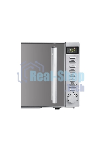 Микроволновая печь BBK 20MWG-733T/BS-M серебристый, 20 л, 700 Вт, поворотный тактовый механизм, кнопки