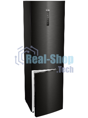 Холодильник Haier C4F740CBXGU1 черный двухкамерный 286/115л морозилка снизу, No Frost