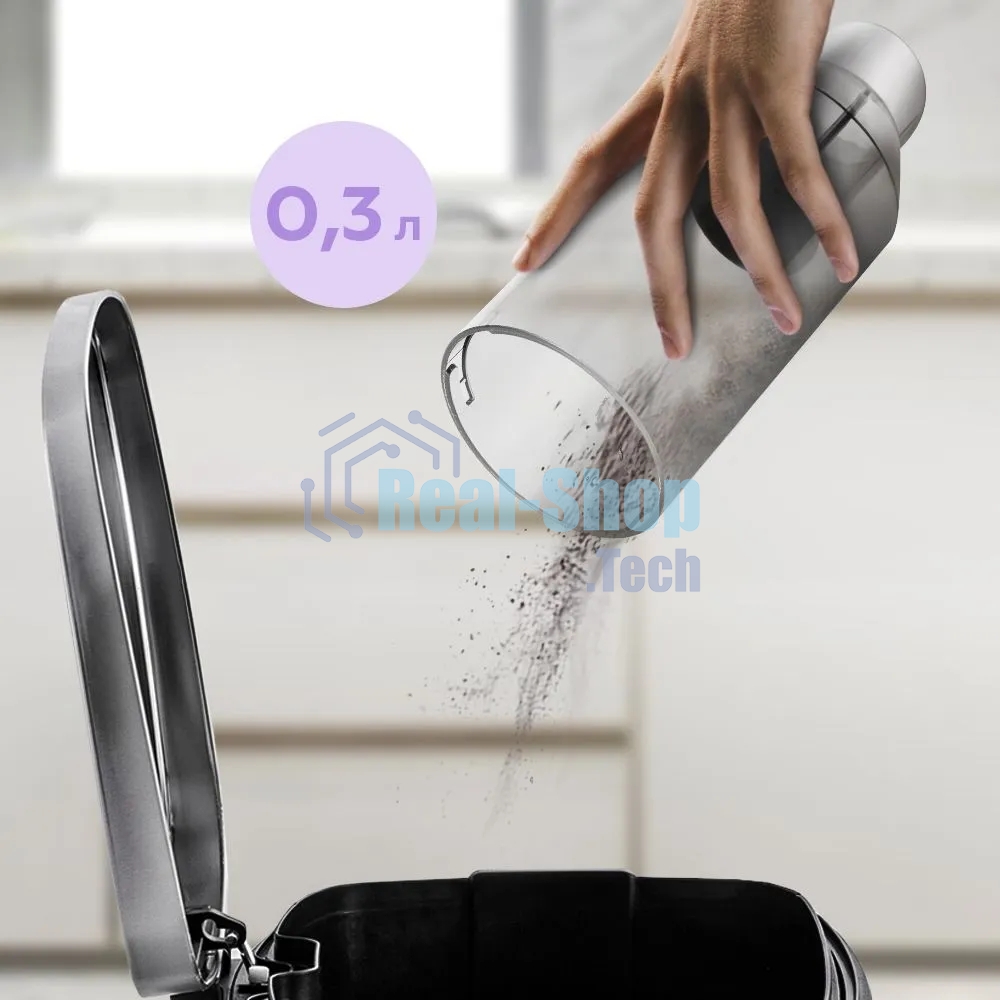 Пылесос ручной Kitfort КТ-5538 120Вт серый/голубой