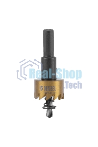 Коронка по металлу Denzel HSS, 22 мм, нитридтитановое покрытие