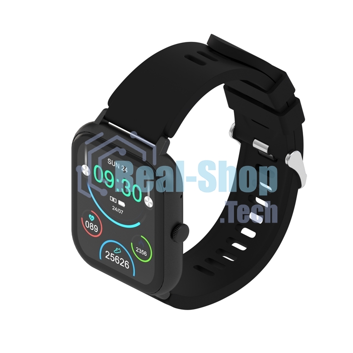 Умные часы Maxvi SW-02 черный Сенсорный дисплей 1.83