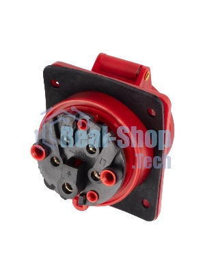 Розетка стационарная для скрытой установки PPC 415 3Р+РЕ+N 16А 380В IP44 Jazzway