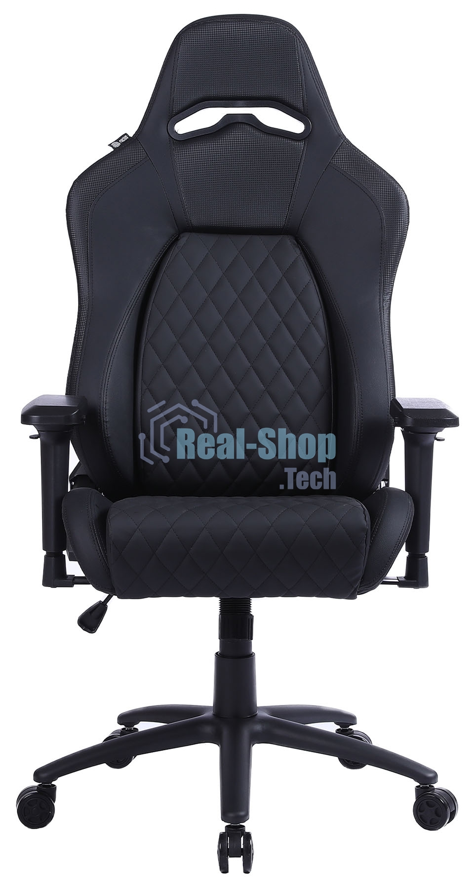 Кресло игровое Cactus CS-CHR-130-M, массажное, с подголовником, черный