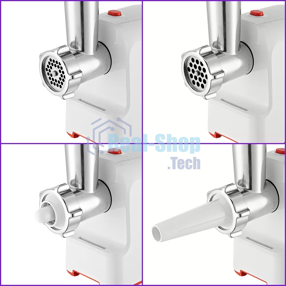 Мясорубка электрическая Kitfort КТ-2113-3 1000Вт белый/красный