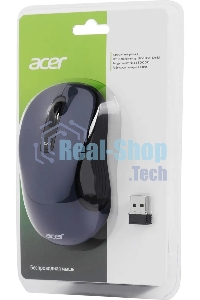 Мышь беспроводная Acer OMR306 черный/серый, 1600 dpi, радиоканал, USB, кнопки - 6