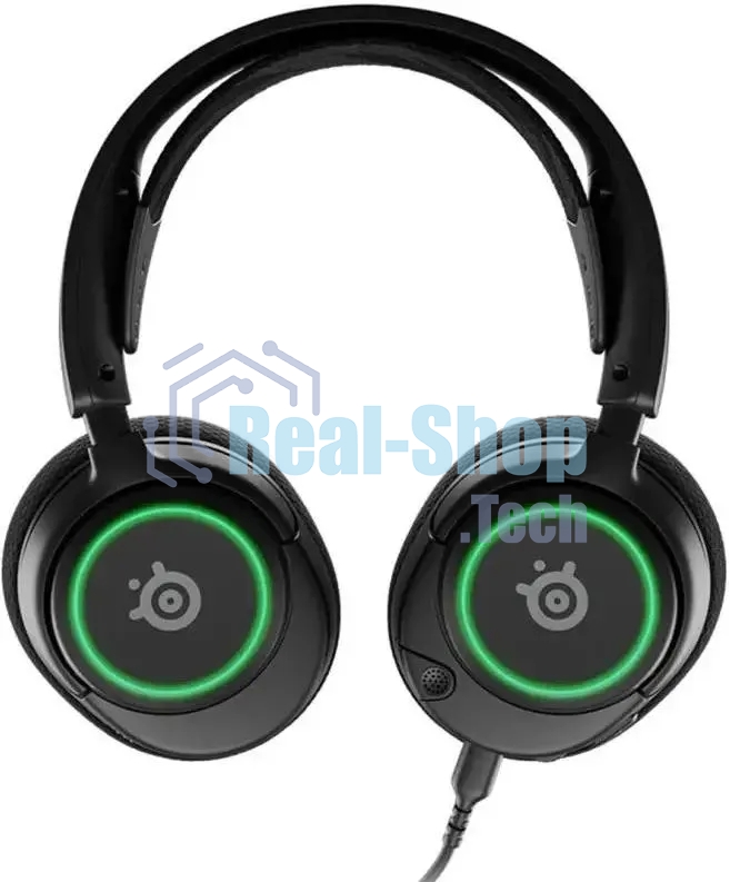 Гарнитура проводная с микрофоном Steelseries Arctis Nova 3 черный 1.2м накладные оголовье (61631)