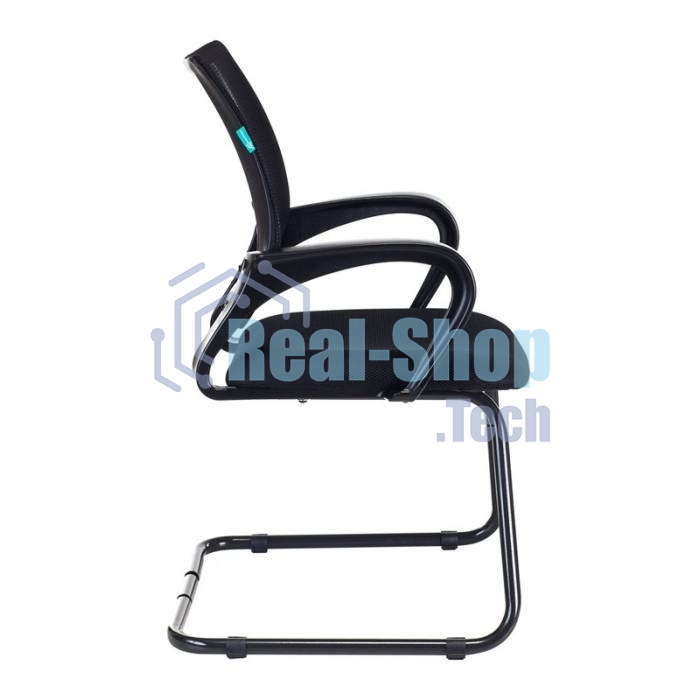 Кресло компьютерное Бюрократ CH-695N-AV/B/TW-11 на полозьях черный TW-01, сиденье черный TW-11