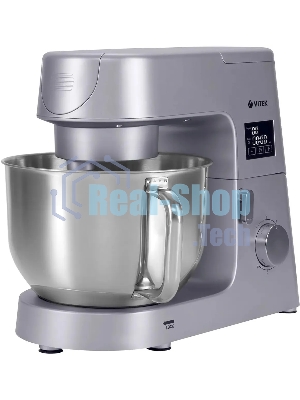 Миксер Vitek VT-PM0550 серебристый, стационарный, 2000 Вт, 6.2 л, 6 скоростей
