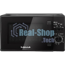Микроволновая печь home HMM207DB черный, 20 л, 700 Вт, переключатели - поворотный механизм