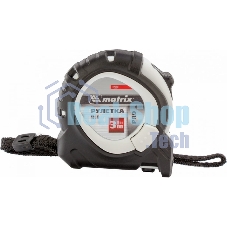 Рулетка Matrix Neon, 3 м x 16 мм, обрезиненный корпус, 3 фиксации, PRO