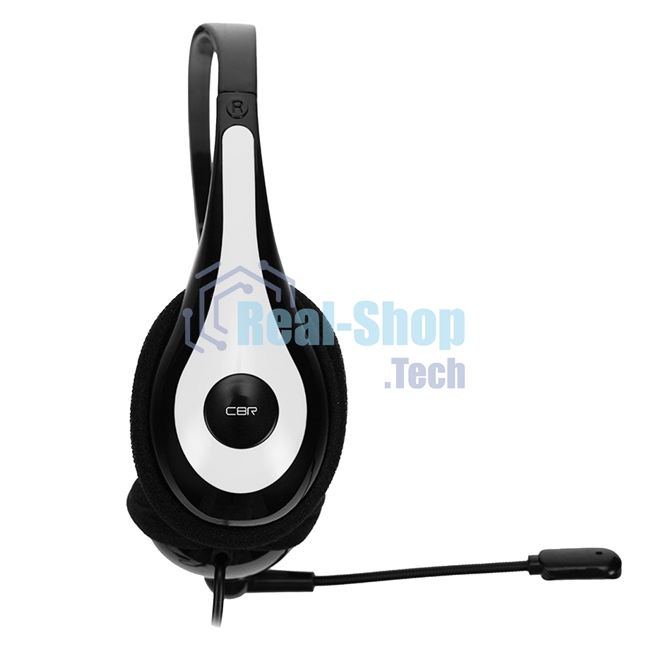 Гарнитура проводная игровая CBR CHP 353M White проводная стерео, микрофон с шумоподавл., накл. наушники, USB, кнопка выкл. микрофона, регул. громк., регул. оголовья, длина каб. 2 м, цвет черный-белый