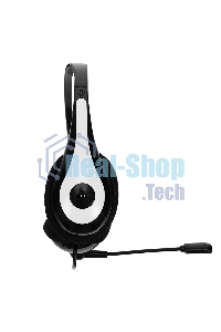 Гарнитура проводная игровая CBR CHP 353M White проводная стерео, микрофон с шумоподавл., накл. наушники, USB, кнопка выкл. микрофона, регул. громк., регул. оголовья, длина каб. 2 м, цвет черный-белый