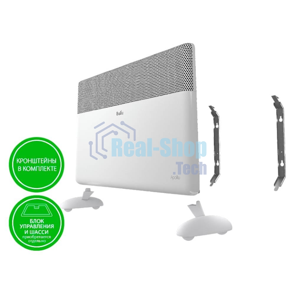 Модуль отопительный электрического конвектора Ballu Apollo Transformer BEC/AT-1500 белый, 1500 Вт, 20 м2, (для работы конвектора требуется блок управления)