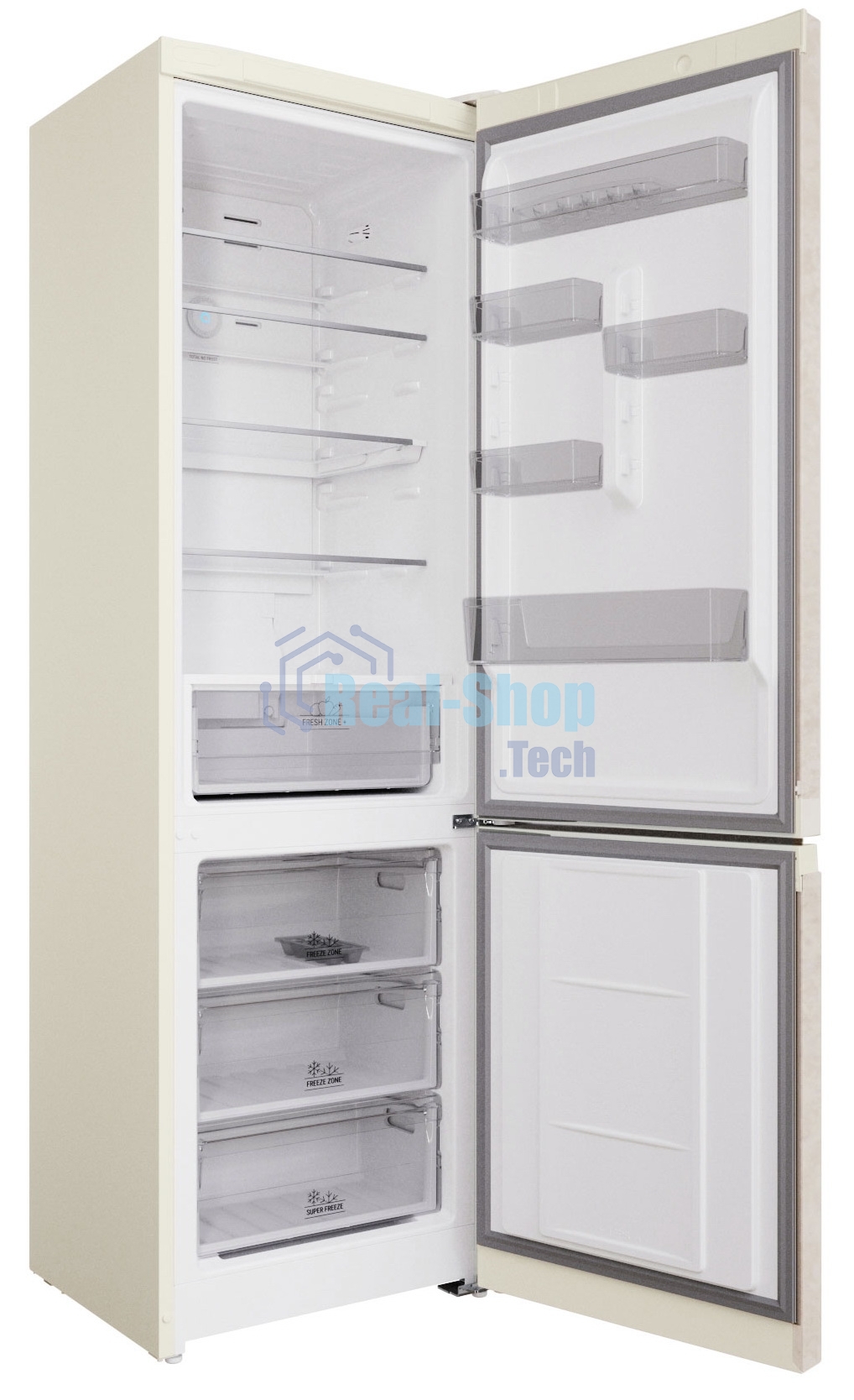 Холодильник Hotpoint HT 7201I AB O3 мраморный двухкамерный 239/83л морозилка снизу, No Frost