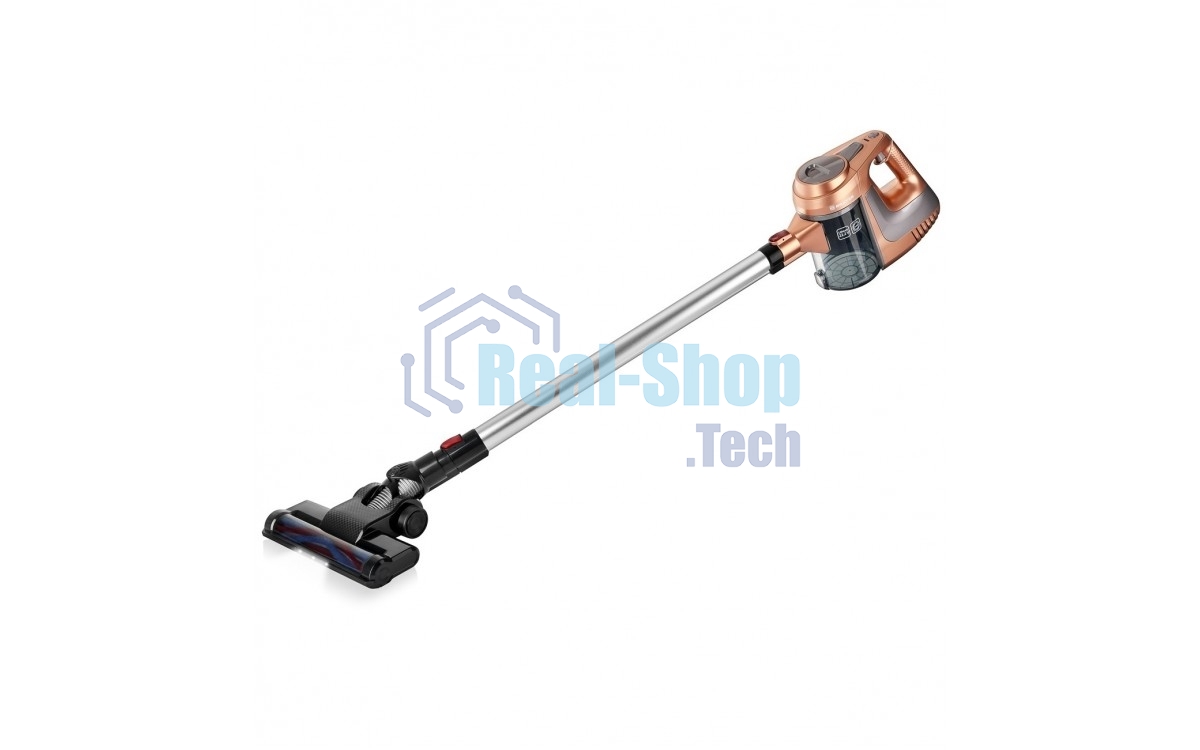 Пылесос вертикальный BRAYER BR4261 бежевый, питание от аккумулятора, 80 Вт, уборка сухая, пылесборник 1 л, работа от АКБ max 35 мин