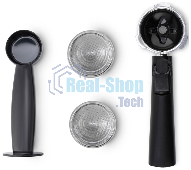 Кофеварка рожковая Vitek VT-1507 серебристый/черный, исп. кофе - молотый, 1.5 л, 1050 Вт, 15 Бар.